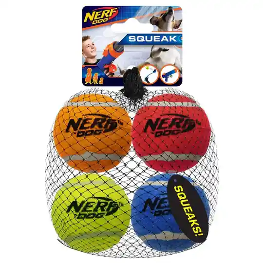 Utförsäljning NERF Dog Squeak Tennisbollar 4-pack