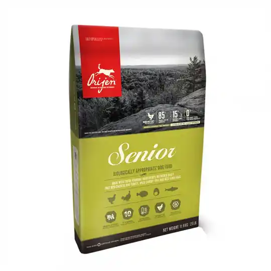 I lager Orijen Dog Senior (11,4 kg)