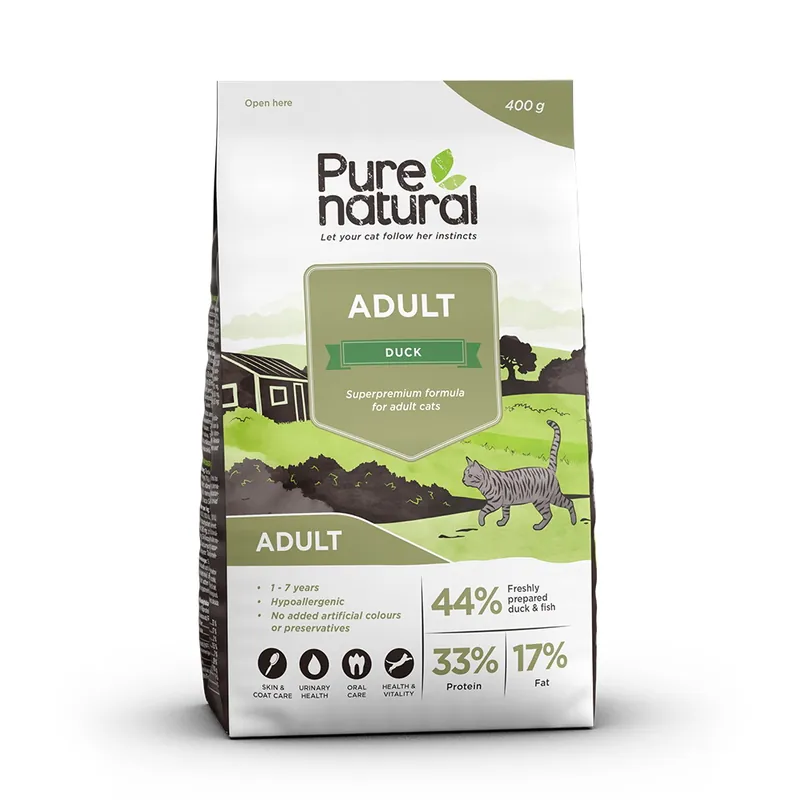 I lager Purenatural Cat Adult Duck (400 g)