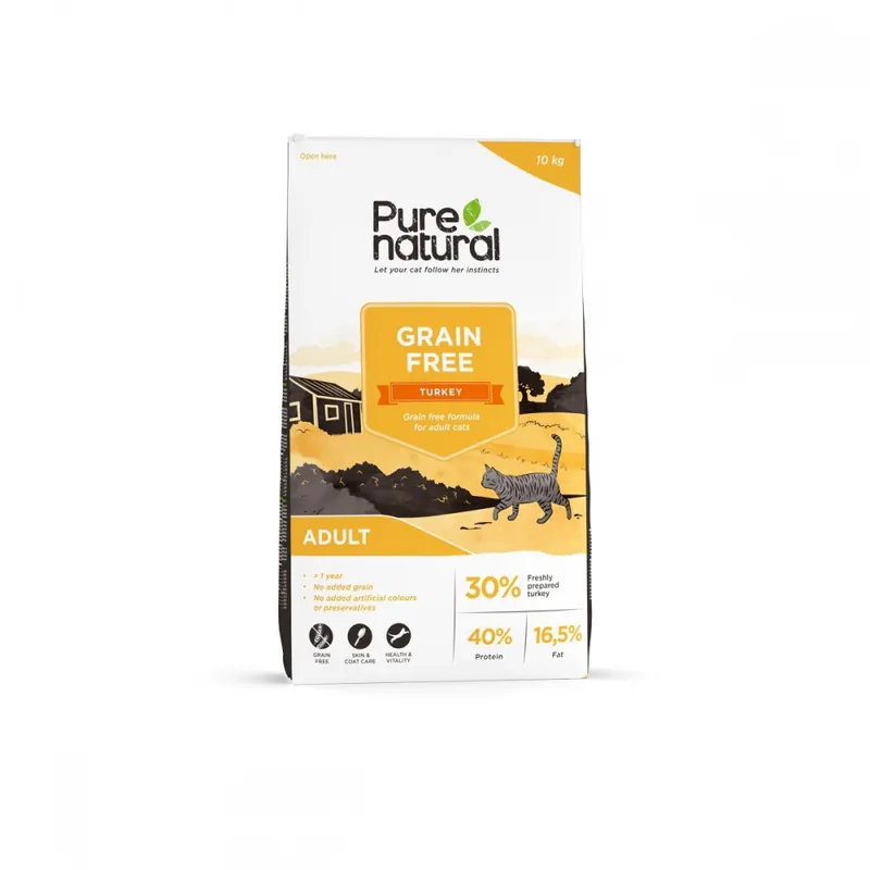 Purenatural Cat Adult Grain Free Turkey (10 kg) Säker betalning