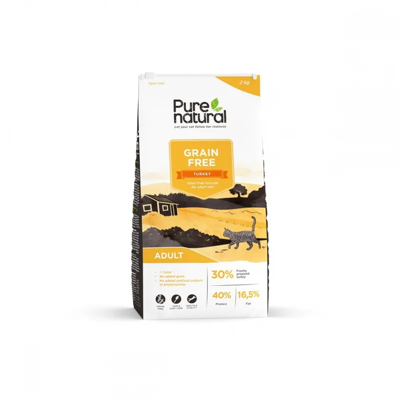 Purenatural Cat Adult Grain Free Turkey (2 kg) Fynd