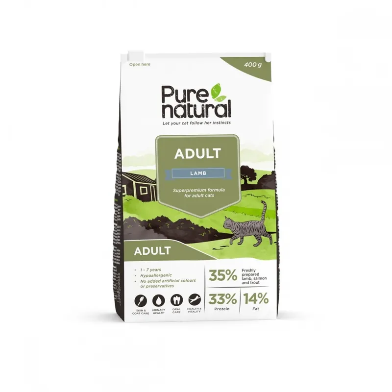 Purenatural Cat Adult Lamb (400 g) Rea