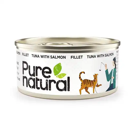 Nedsatt pris Purenatural Cat Fillet Tuna & Salmon 70 g