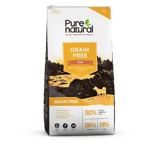 Nedsatt pris Purenatural Dog Adult Grain Free Pork (2 kg)