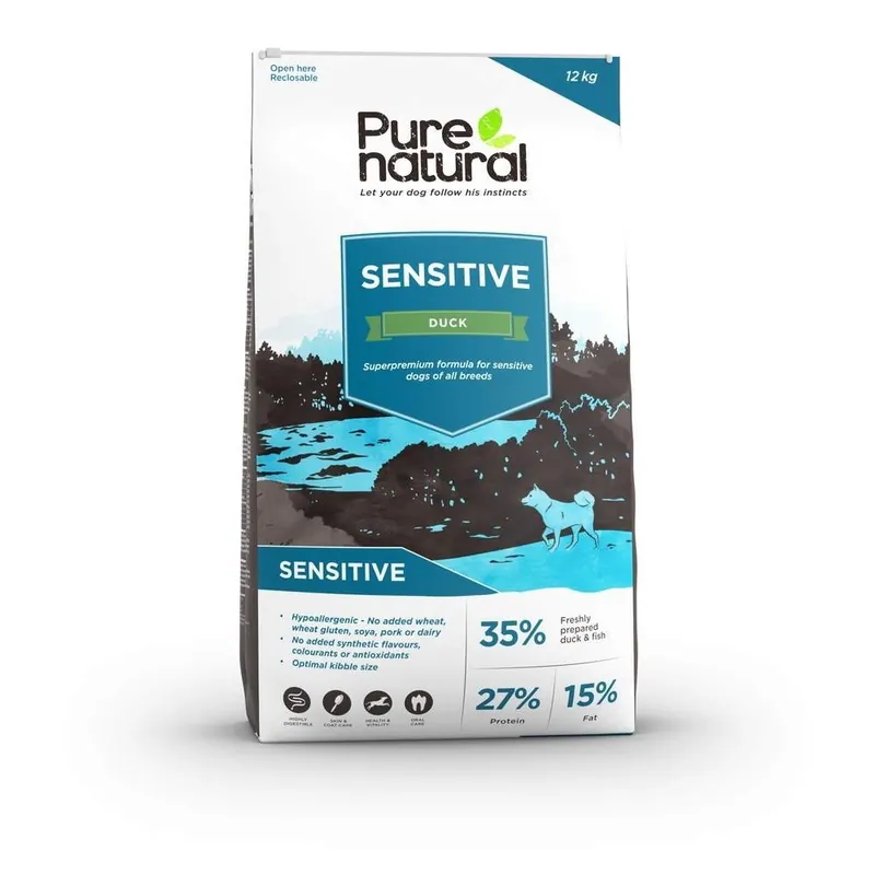 Purenatural Dog Adult Sensitive Duck (12 kg) Kampanjpris