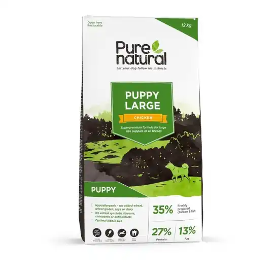 Erbjudande Purenatural Puppy Large Chicken (12 kg)