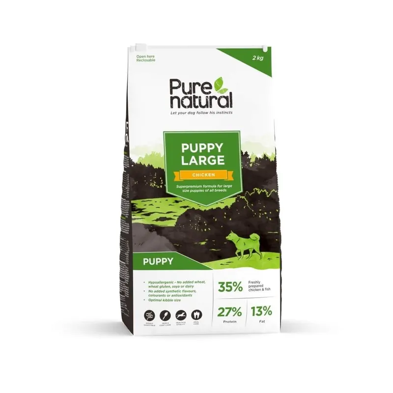 Endast idag Purenatural Puppy Large Chicken (2 kg)