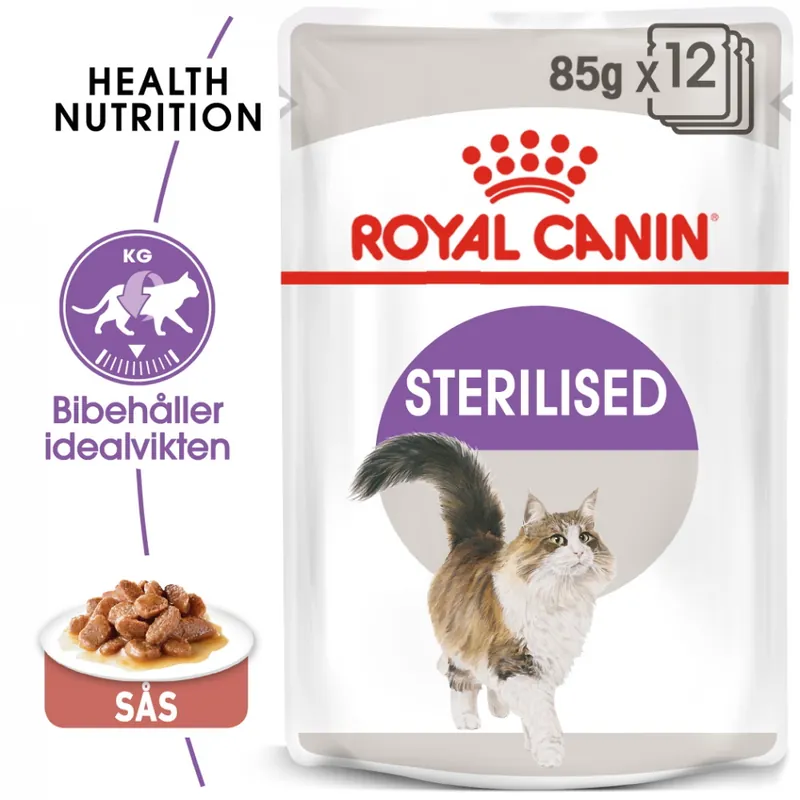 Royal Canin Sterilised Gravy 12x85 g Endast idag