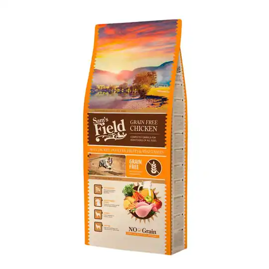 Sam‘s Field Adult Grain Free Chicken (13 kg) Nedsatt pris