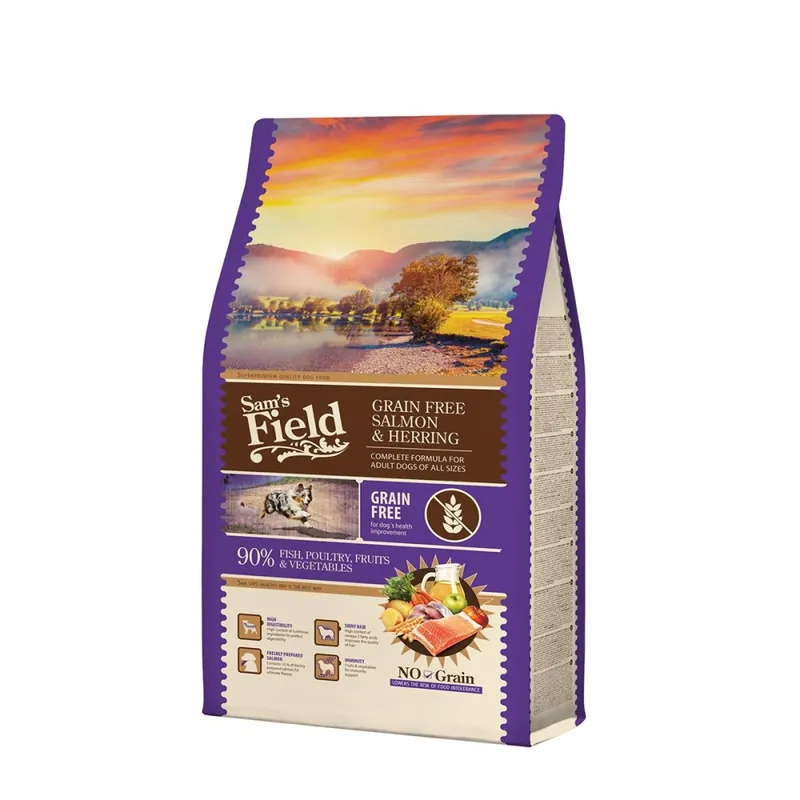 Premium Sam‘s Field Adult Grain Free Salmon & Herring (2,5 kg)