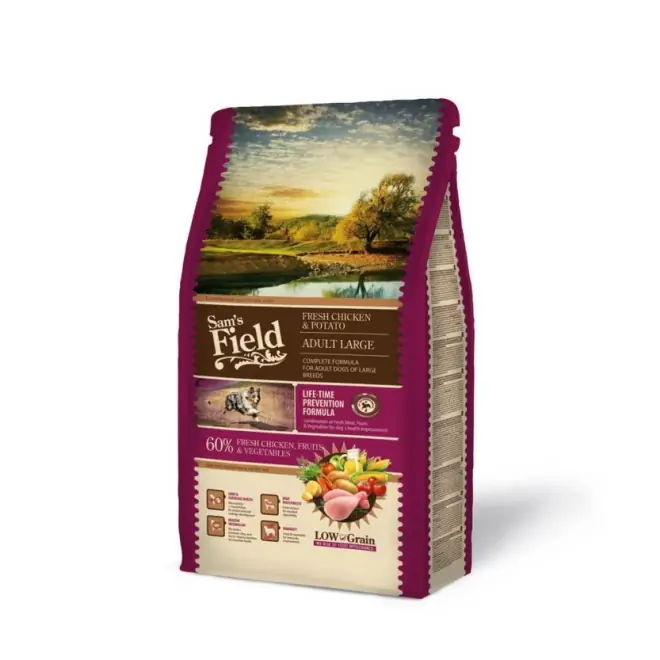 Sam‘s Field Adult Large Chicken & Potato (2,5 kg) Populärt val