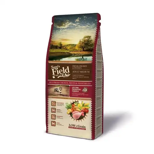 Sam‘s Field Adult Medium Chicken & Potato (13 kg) Billigare