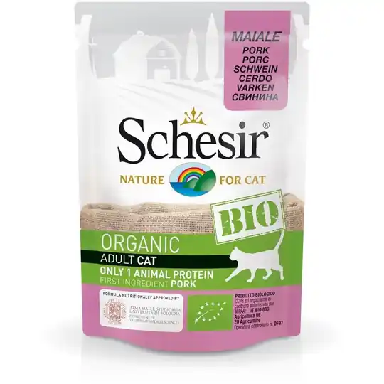 Schesir Bio Adult Fläsk Paté 85 g Köp nu