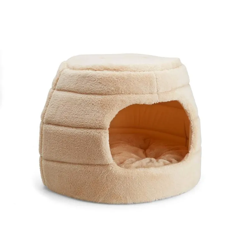 Basic Beehive Kattigloo Beige Endast idag