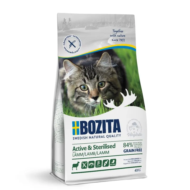 Bozita Active & Sterilised Grain free Lamb (400 g) Reapris