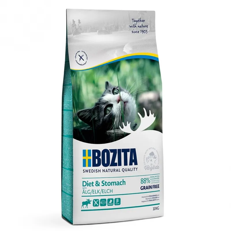 Snabb frakt Bozita Diet & Stomach Grain Free Elk (10 kg)