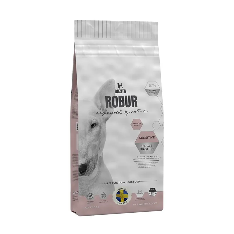 Trygg betalning Bozita Robur Adult Sensitive Single Protein Salmon (12,5 kg)