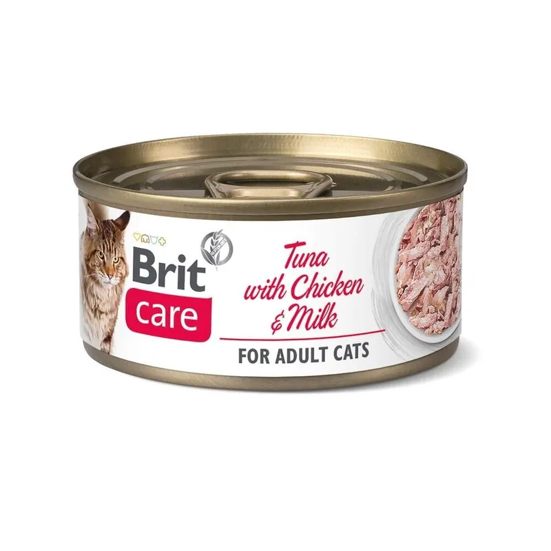 Begränsat antal Brit Care Cat Adult Tonfisk, Kyckling & Mjölk 70 g