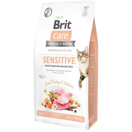 Begränsad tid Brit Care Cat Grain Free Sensitive Healthy Digestion & Delicate Taste (7 kg)