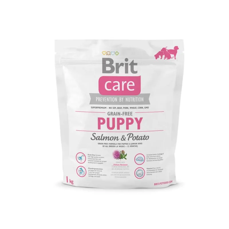 Snabb frakt Brit Care Grain-free Puppy Salmon & Potato (1 kg)