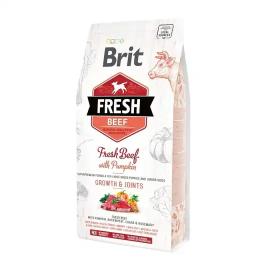 Brit Fresh Beef with Pumpkin Puppy Large (12 kg) Outlet