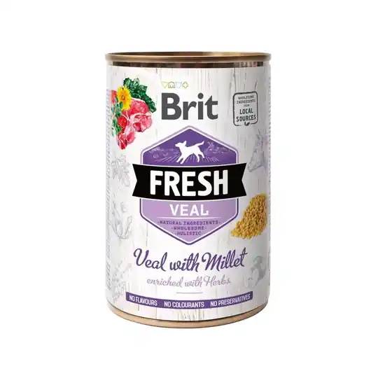 Brit Fresh Cans Veal with Millet Billigare