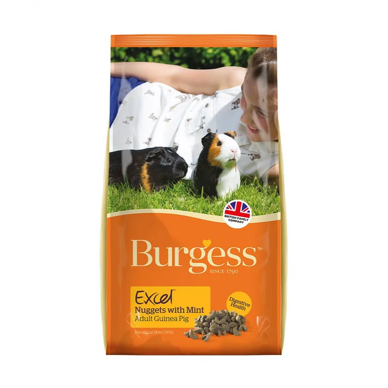 Burgess Excel Guinea Pig Adult with Mint (3 kg) Outlet