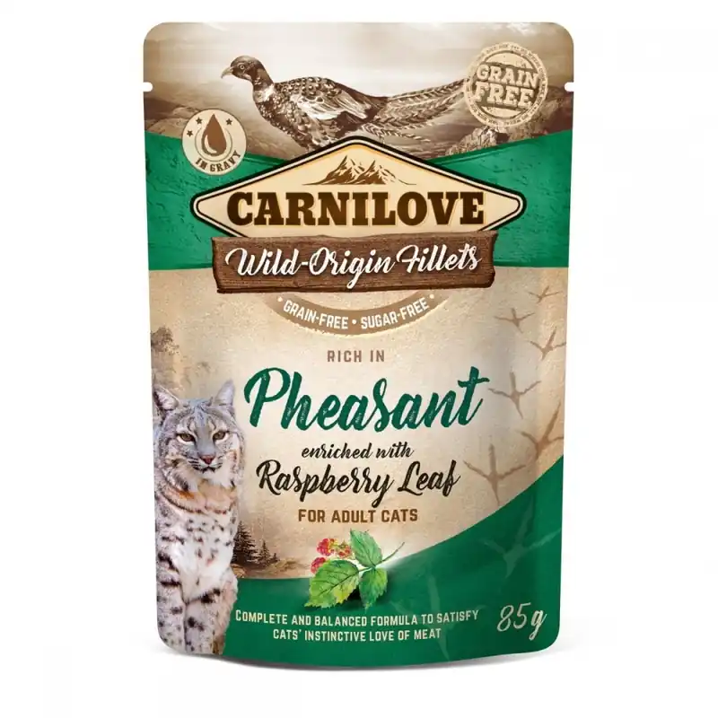 Billig Carnilove Cat Adult Pheasant & Raspberry Leaves 85 g