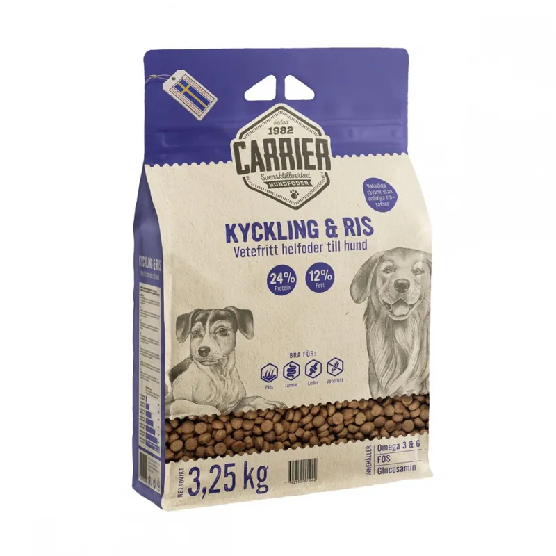 Carrier Kyckling & Ris (3,25 kg) Erbjudande