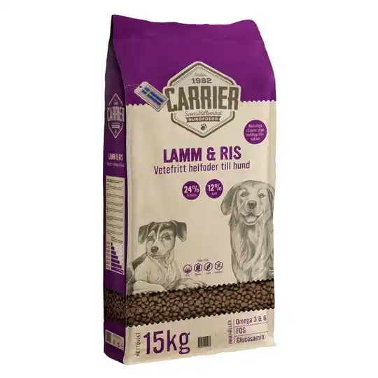 Erbjudande Carrier Lamm & Ris (15 kg)