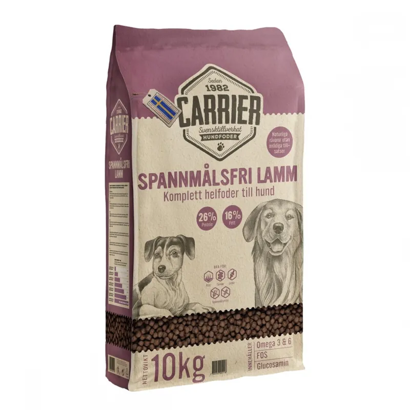 Nyhet Carrier Spannmålsfri Lamm (10 kg)
