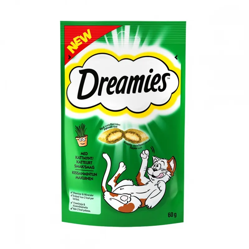 Beställ nu Dreamies Kattmynta 60 g