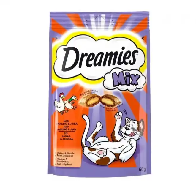 Dreamies med Kyckling och Anka 60 g Kampanj