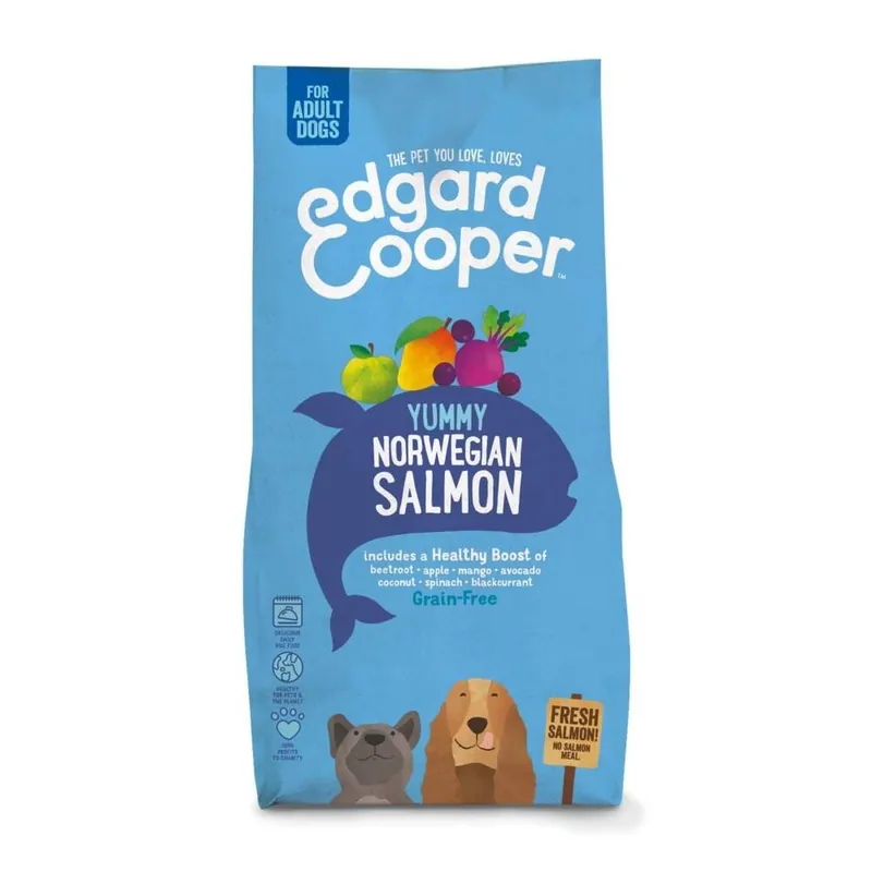Köp nu Edgard & Cooper Dog Adult Grain-Free Lax (12 kg)