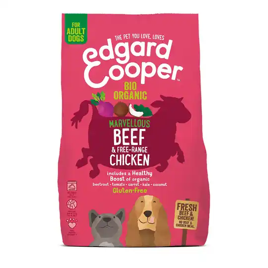 Köp nu Edgard & Cooper Dog Ekologisk Nötkött & Kyckling (2,5 kg)