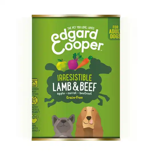 Begränsat antal Edgard & Cooper Dog Lamb & Beef (400 g)