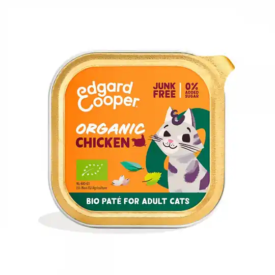 Premium Edgard&Cooper Cat Adult Organic Paté Chicken 85 g