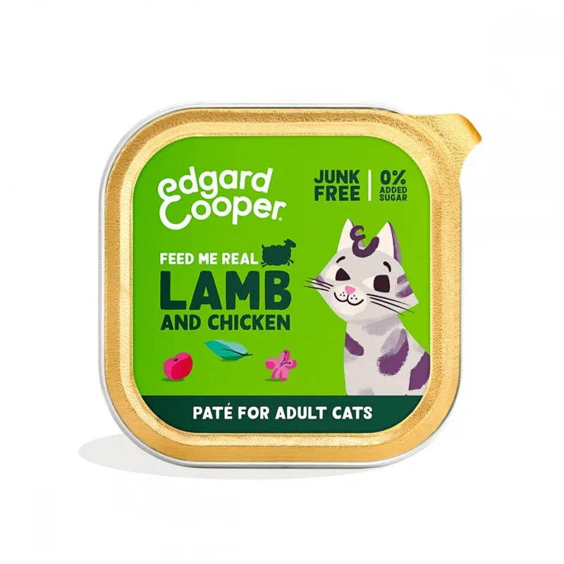 Säker betalning Edgard&Cooper Cat Lamb & Chicken 85 g