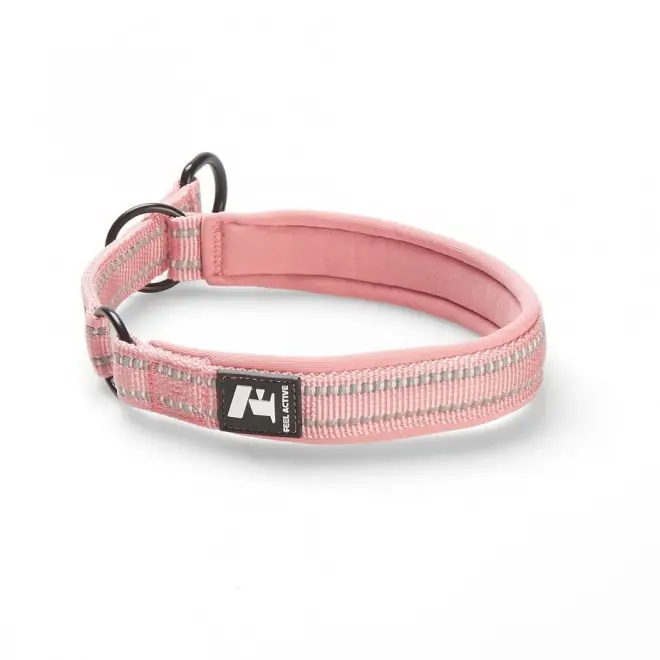 Premium Feel Active Padded Limited Slip Halsband Rosa (25-35 cm)