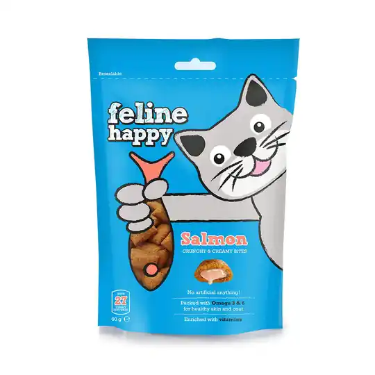 Feline Happy Lax kattgodis 60 g Populär