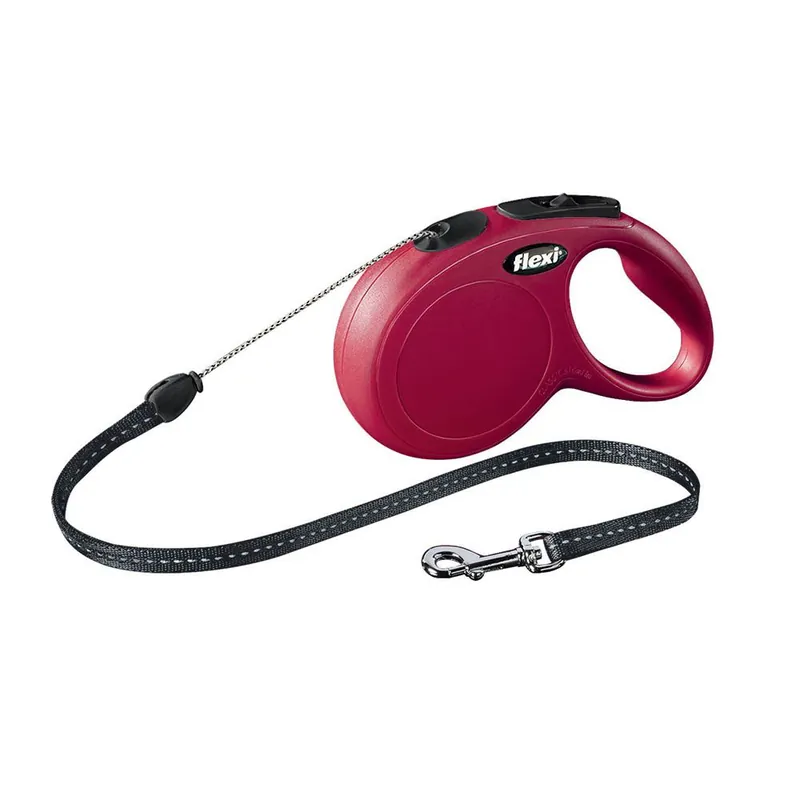 Rabatt Flexi Koppel New Classic Lina Small 8m (Röd)