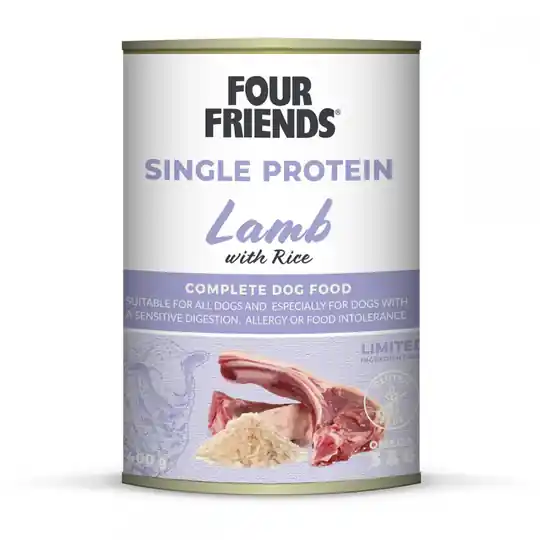 Begränsat erbjudande Four Friends Dog Single Protein Lamb & Rice 400 g