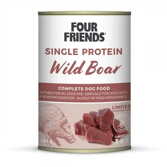 Four Friends Dog Single Protein Wild Boar 400 g Premium