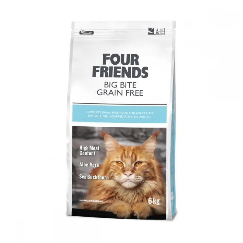 FourFriends Cat Big Bite Grain Free (6 kg) Erbjudande
