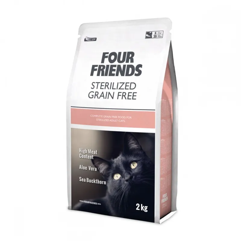Rabatter FourFriends Cat Sterilized Grain Free (2 kg)