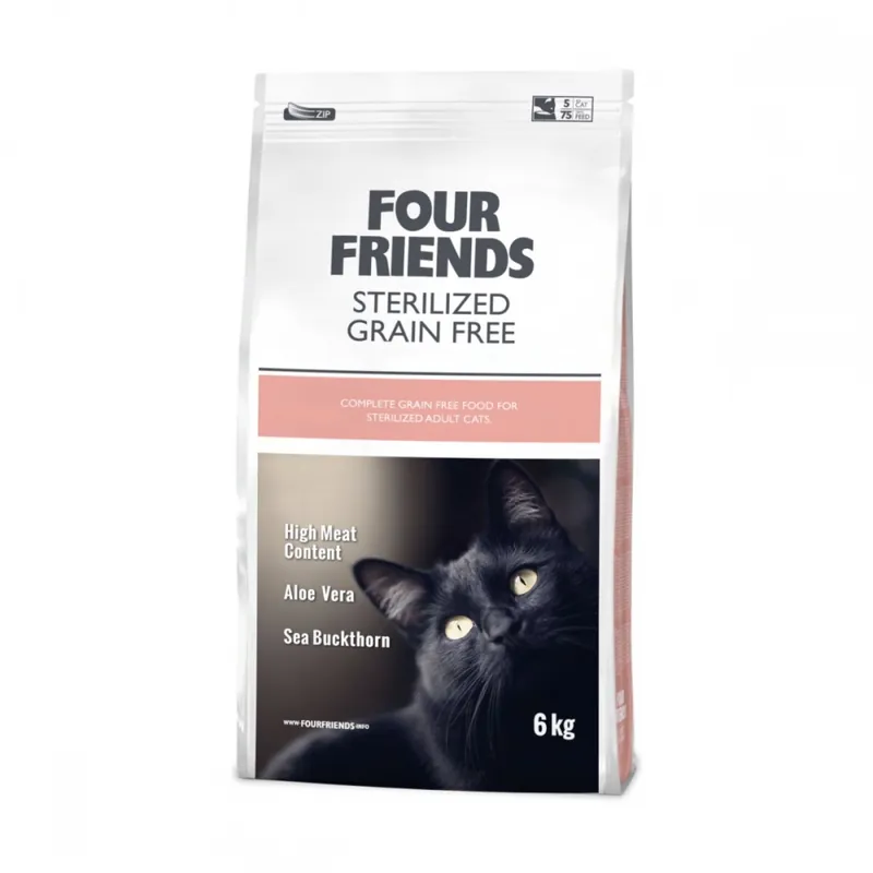 FourFriends Cat Sterilized Grain Free (6 kg) Nyhet