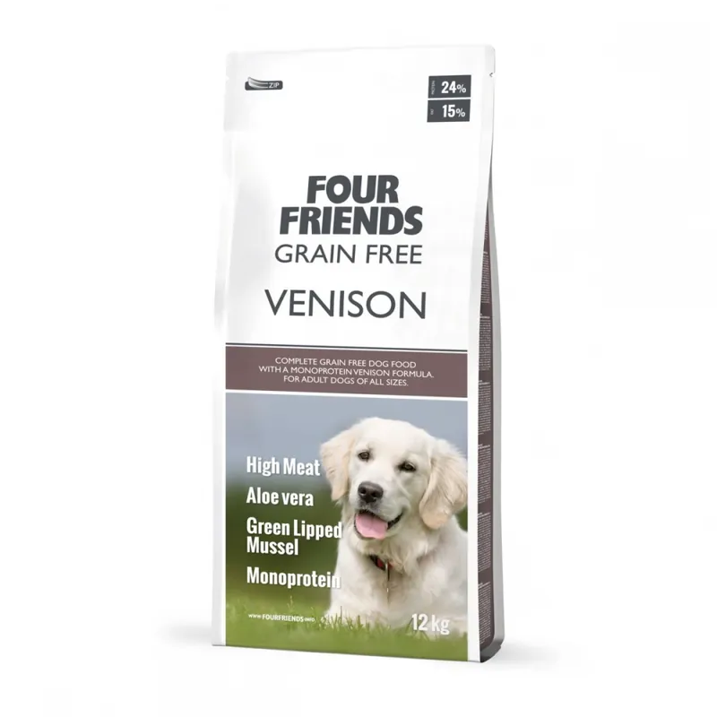 Bästa pris FourFriends Dog Grain Free Venison (12 kg)