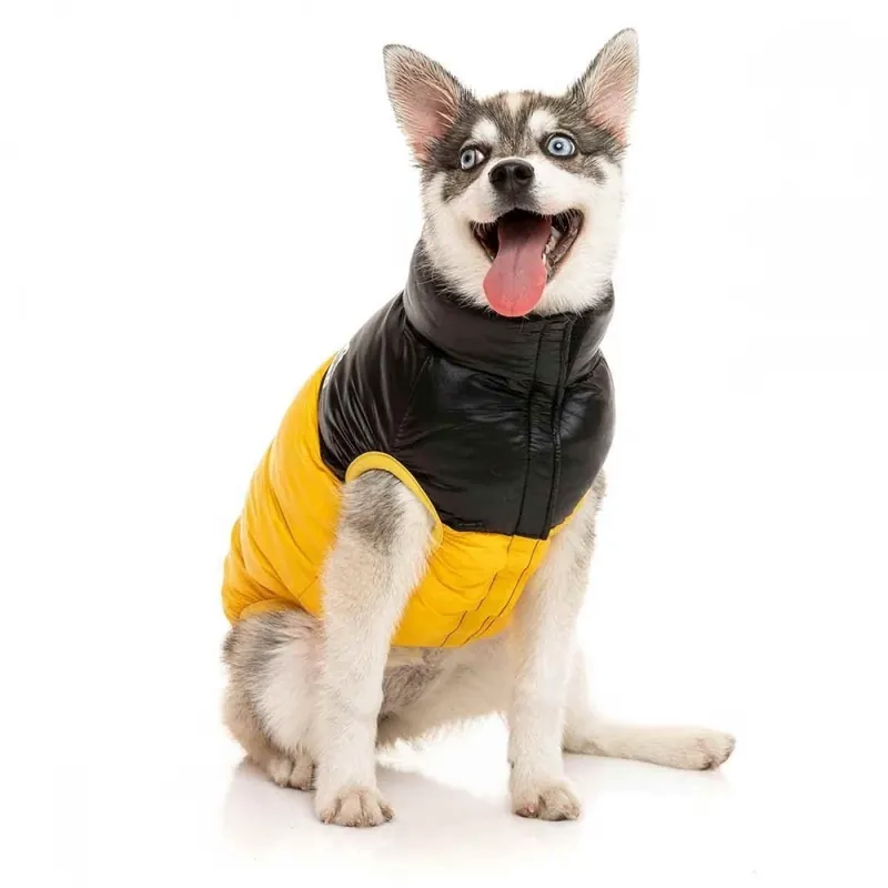 Erbjudande FuzzYard Harlem Puffer Hundjacka Gul (1)