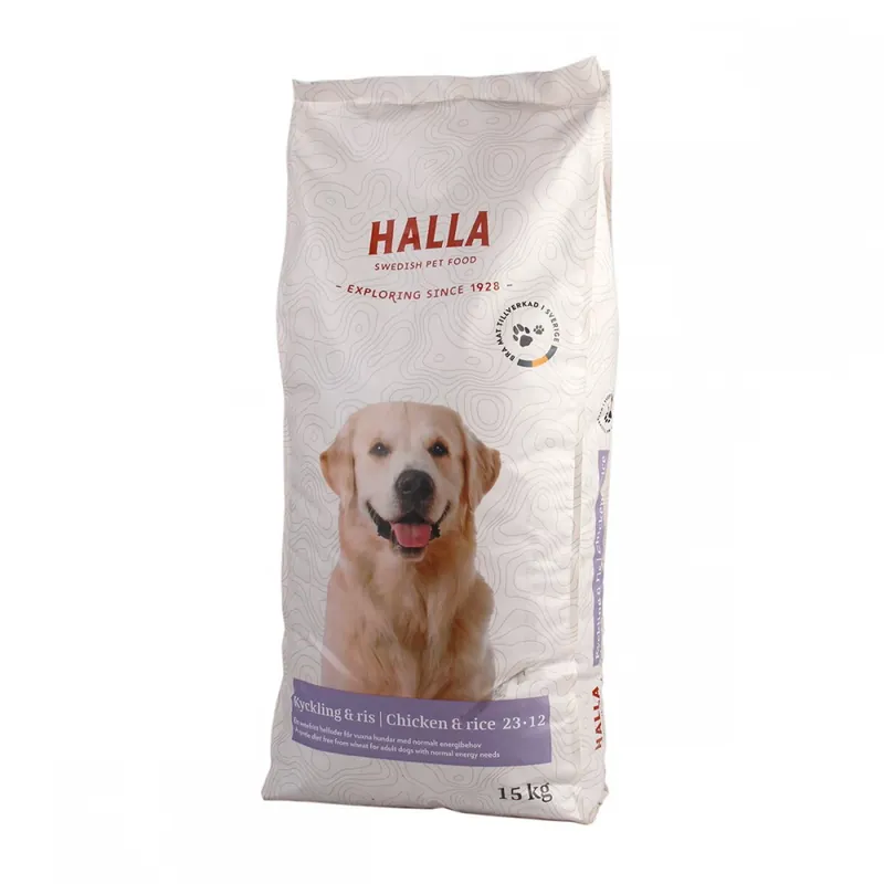 Halla Kyckling & Ris 23-12 (15 kg) Säker betalning