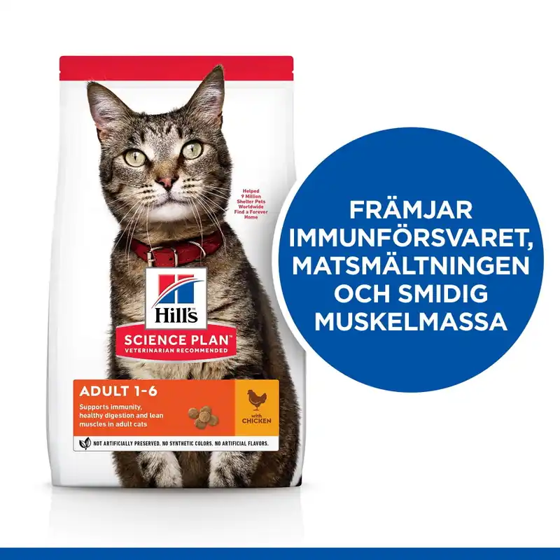 Hill‘s Science Plan Cat Adult Chicken (1,5 kg) Nedsatt pris